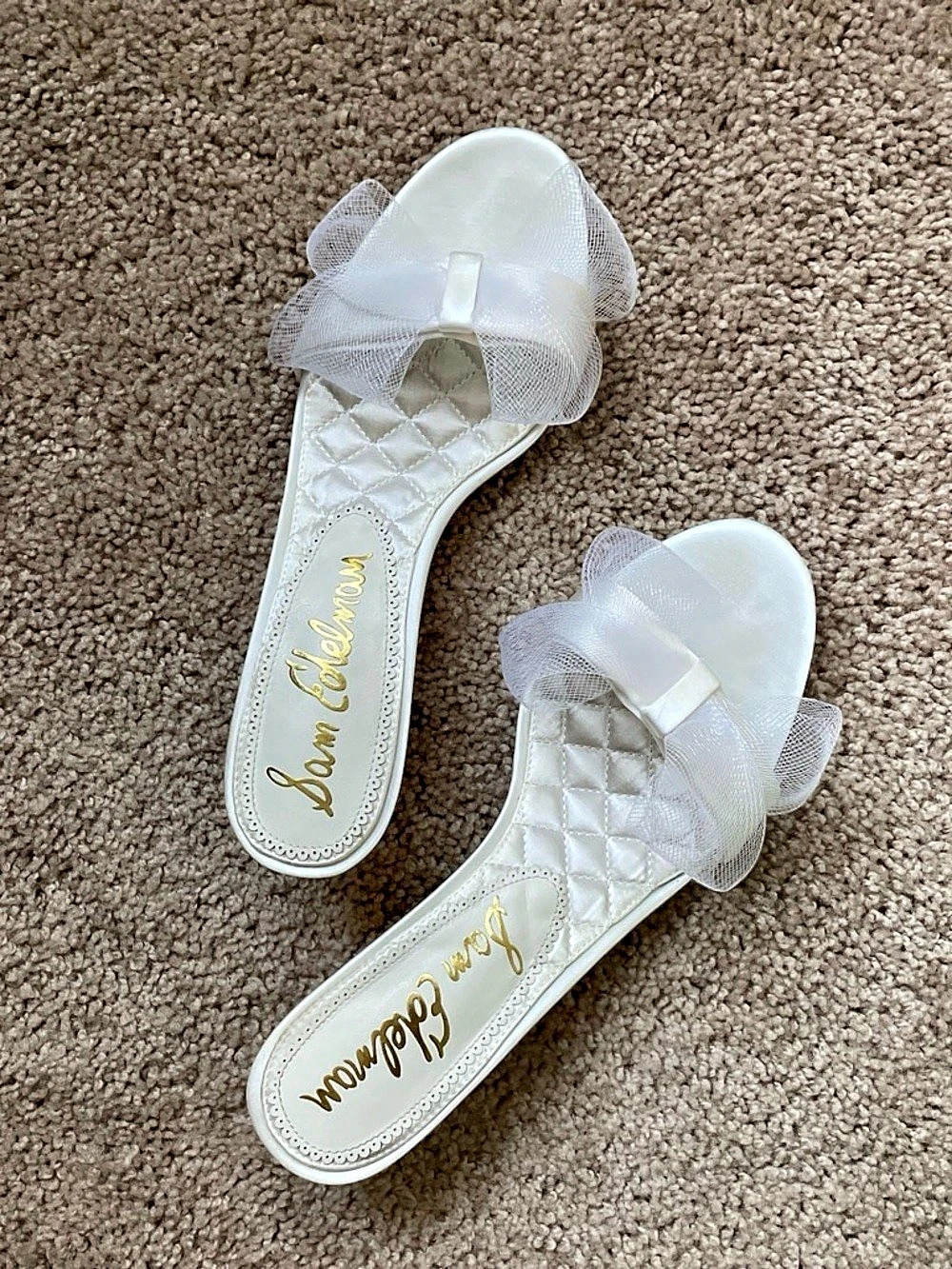 Sam Edelman Corrie Dress Sandal White Heeled Sandals Like New